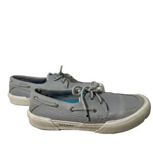 Sperry Top Sider Men’s Shoes Top Sider Boat Shoes Gray White Size 10
